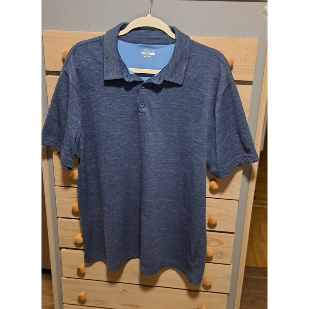 BCG Men’s Golf Polo Shirt – Blue Heather – Size XL – Casual Athletic Outdoors